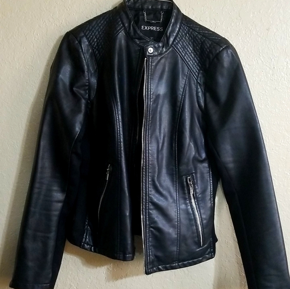 Express faux leather jacket